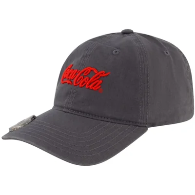 Gorra de béisbol de algodón con el logotipo de Coca Cola y abrebotellas color gris
