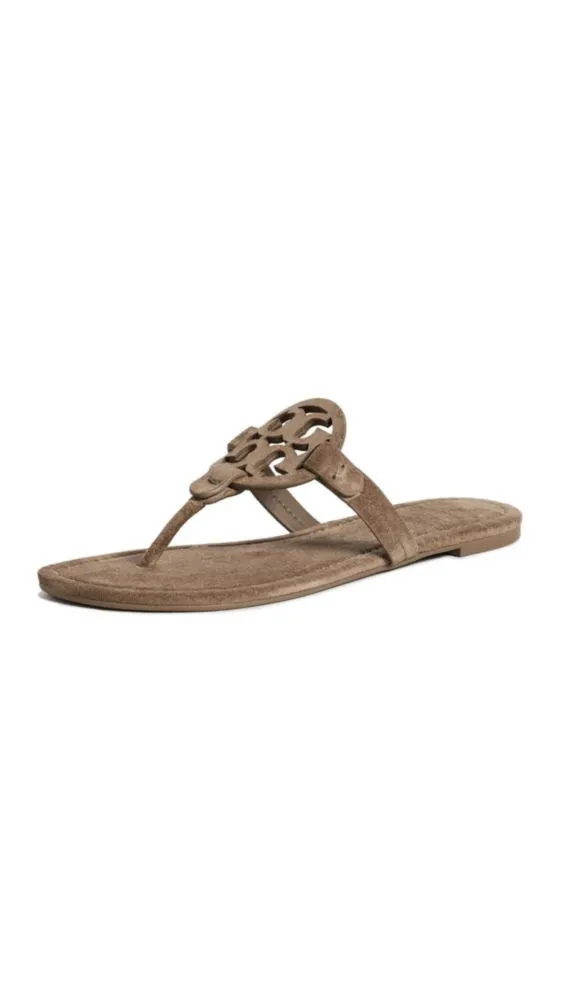 Sandalia Tory Burch Miller River Rock talla 7 EE. UU.