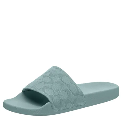 Sandalia Coach Udele Signature Canvas Slide