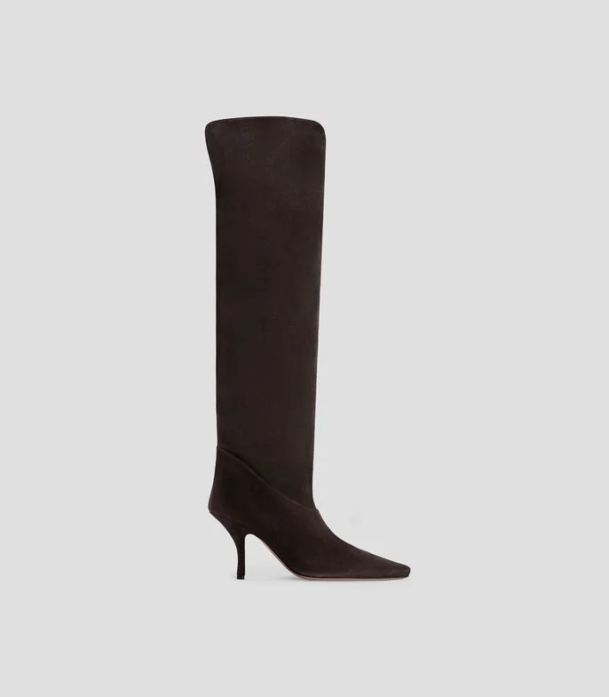 Botas largas con tacón delgado Mujer