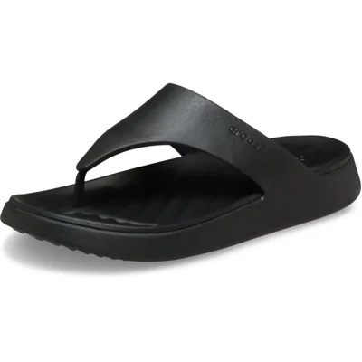 Sandalia Crocs Getaway Flip Flop Negra Mujer Talle 9