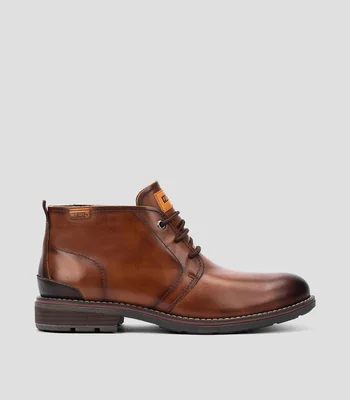 Botines en piel York con agujetas Hombre