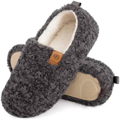 Pantufla EverFoams Mujer Talla 9‑10 US Espuma Viscoelástica Gris Oscuro