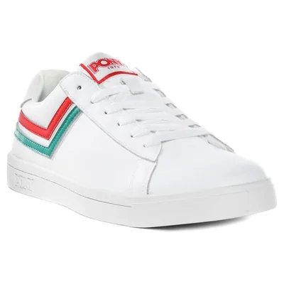 Tenis Pony Hombre Blanco Racer Tri Color Italy 2057