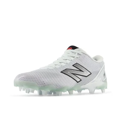 Zapato de Lacrosse New Balance FreezeLX V5 Low 15 M Blanco/Negro/Plateado