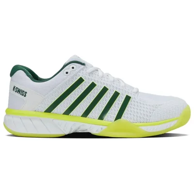 Zapatillas K-Swiss Express Light para Pickleball Blancas con Verde Neón