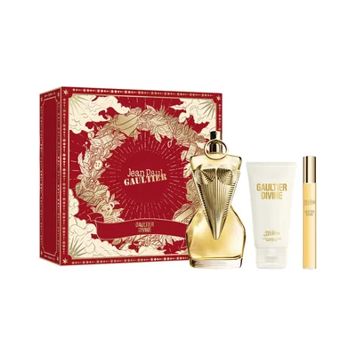 Set Eau de Parfum Jean Paul Gaultier Divine 100 ml + Loción Corporal 75 ml + 10 ml Para Mujer