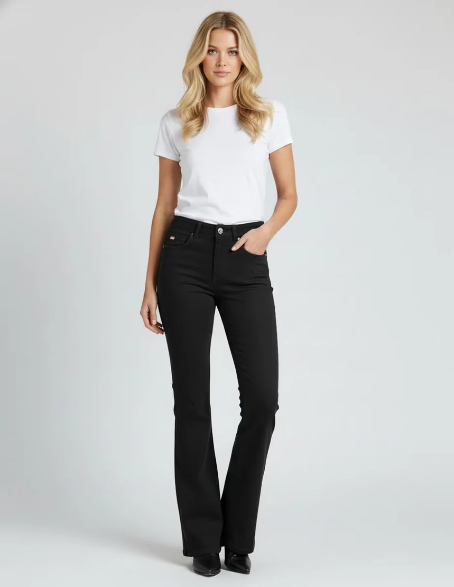 Jeans boot Obs Jeans para mujer 7 Negro