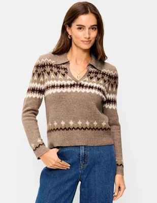 Suéter cuello v para mujer