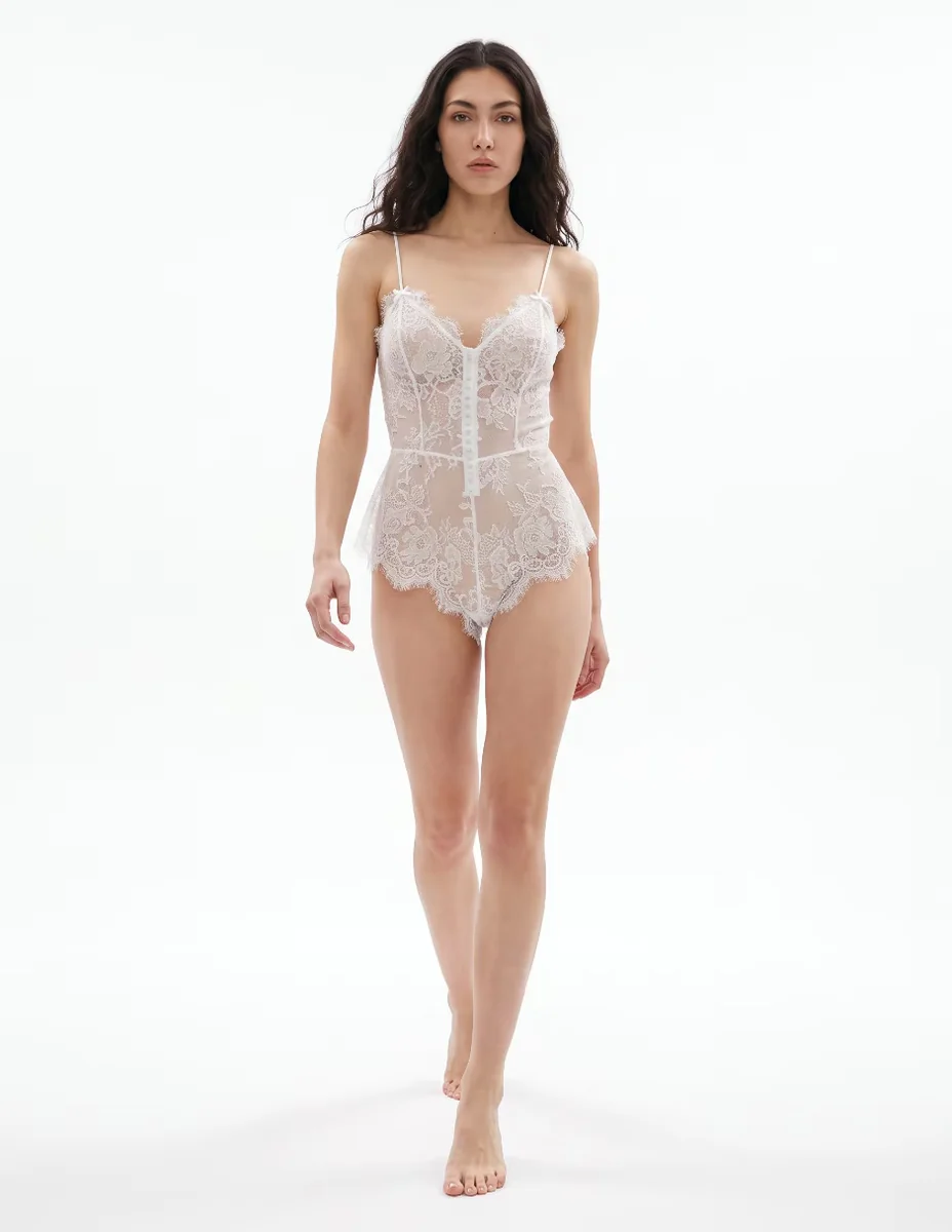 Body escote v para mujer