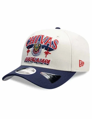 Gorra visera curva snapback para fútbol lmx wordmark rotulos club deportivo guadalajara unisex
