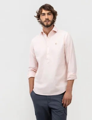 Camisa casual manga larga para hombre