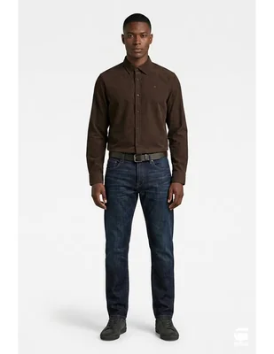Camisa casual de algodón manga larga para hombre