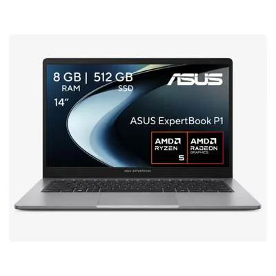 Laptop ASUS ExpertBook P1 14" FHD Ryzen 5 150 16GB 1TB SSD Windows 11 Pro Wi-Fi 6 Misty Grey - Español
