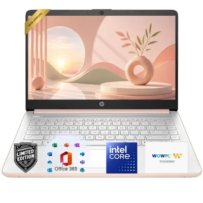Portátil HP 36 cm Intel N150 4 GB RAM 128 GB SSD Oro Rosa
