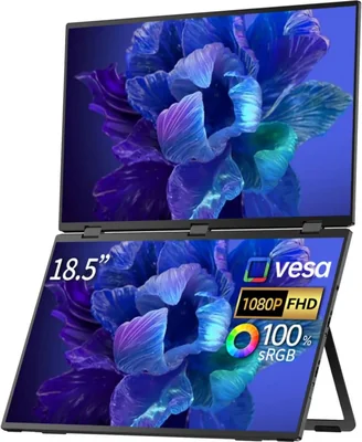 Monitor portátil sibolan de 185" FHD 100 % sRGB USB‑C