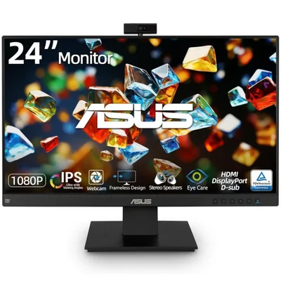 Monitor ASUS 24" Full HD IPS con cámara web y altavoces 1920x1080