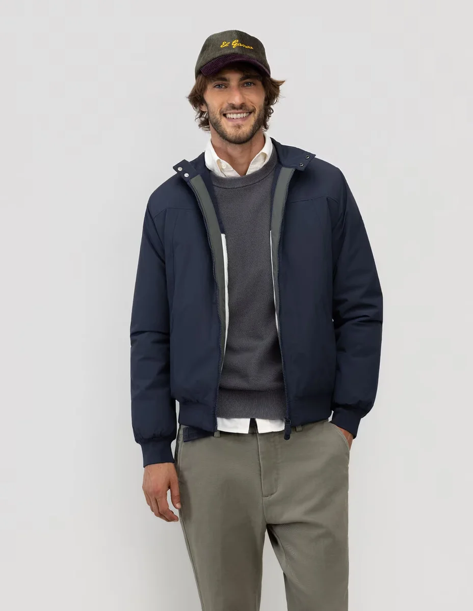 Chamarra casual bolsa canguro para hombre