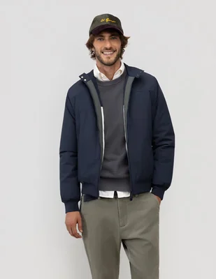 Chamarra casual bolsa canguro para hombre