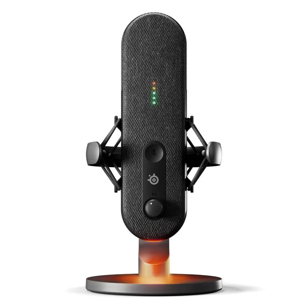 Micrófono USB SteelSeries Alias para PC con soporte amortiguador
