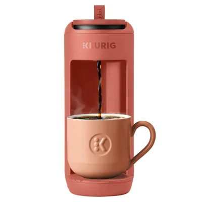 Cafetera Keurig K-Mini Mate de una sola taza para cápsulas K-Cup roja