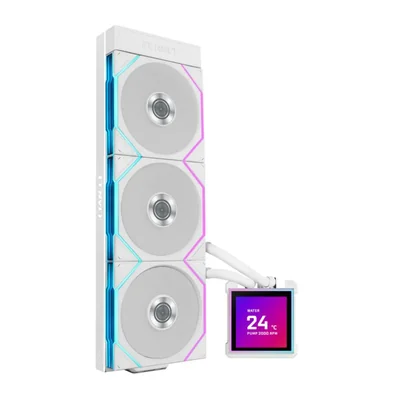 Enfriador AIO Lian Li HydroShift II LCD‑S 360 Blanco