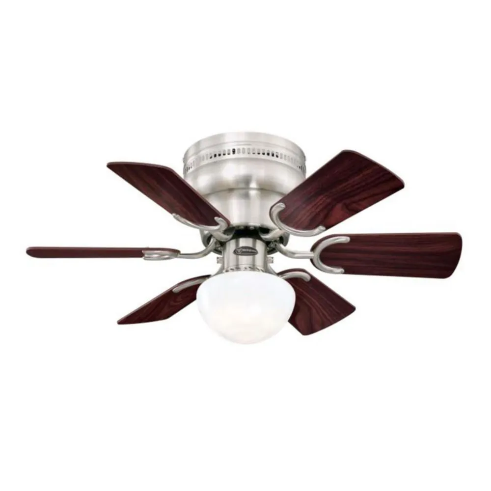 Ventilador de techo Westinghouse 76 cm níquel cepillado con luz