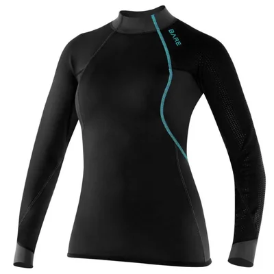 Top de Traje de Neopreno Bare Exowear Mujer Manga Larga Talle 8