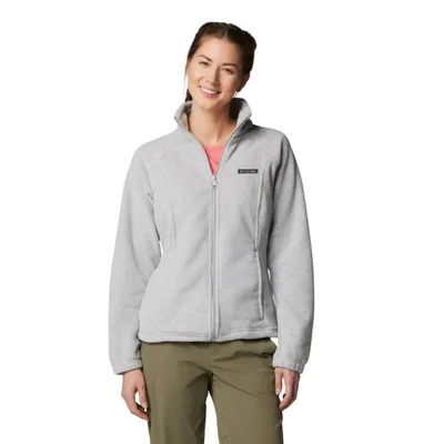 Columbia Mujer Chaqueta Benton Springs con Cremallera Completa Gris Cirrus Heather Talla XXL