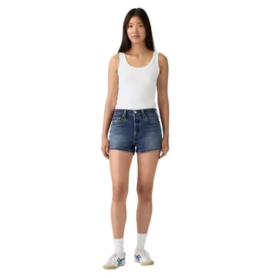 Shorts Levi's 501 Original de Tiro Alto para Mujer Talle 25
