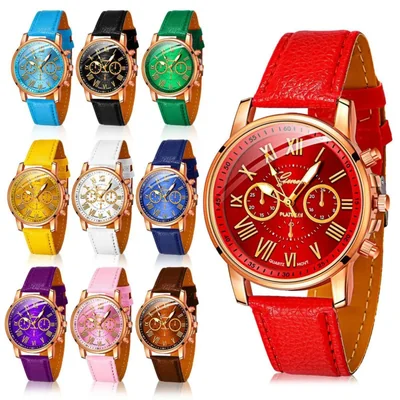 Reloj OLEVS acero dama dorado azul