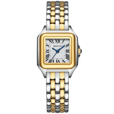 Reloj OLEVS acero dama dorado azul