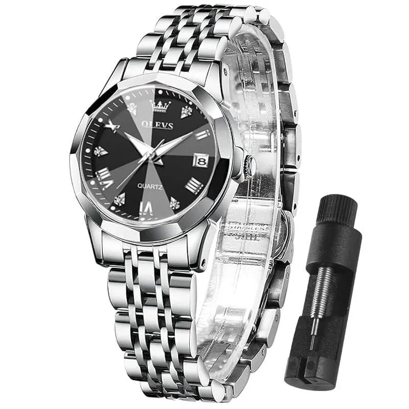 Reloj OLEVS sumergible acero dama dorado