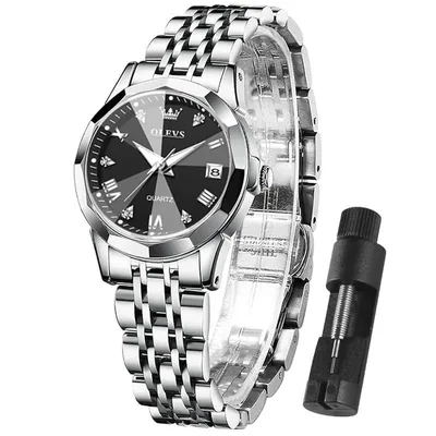 Reloj OLEVS sumergible acero dama dorado
