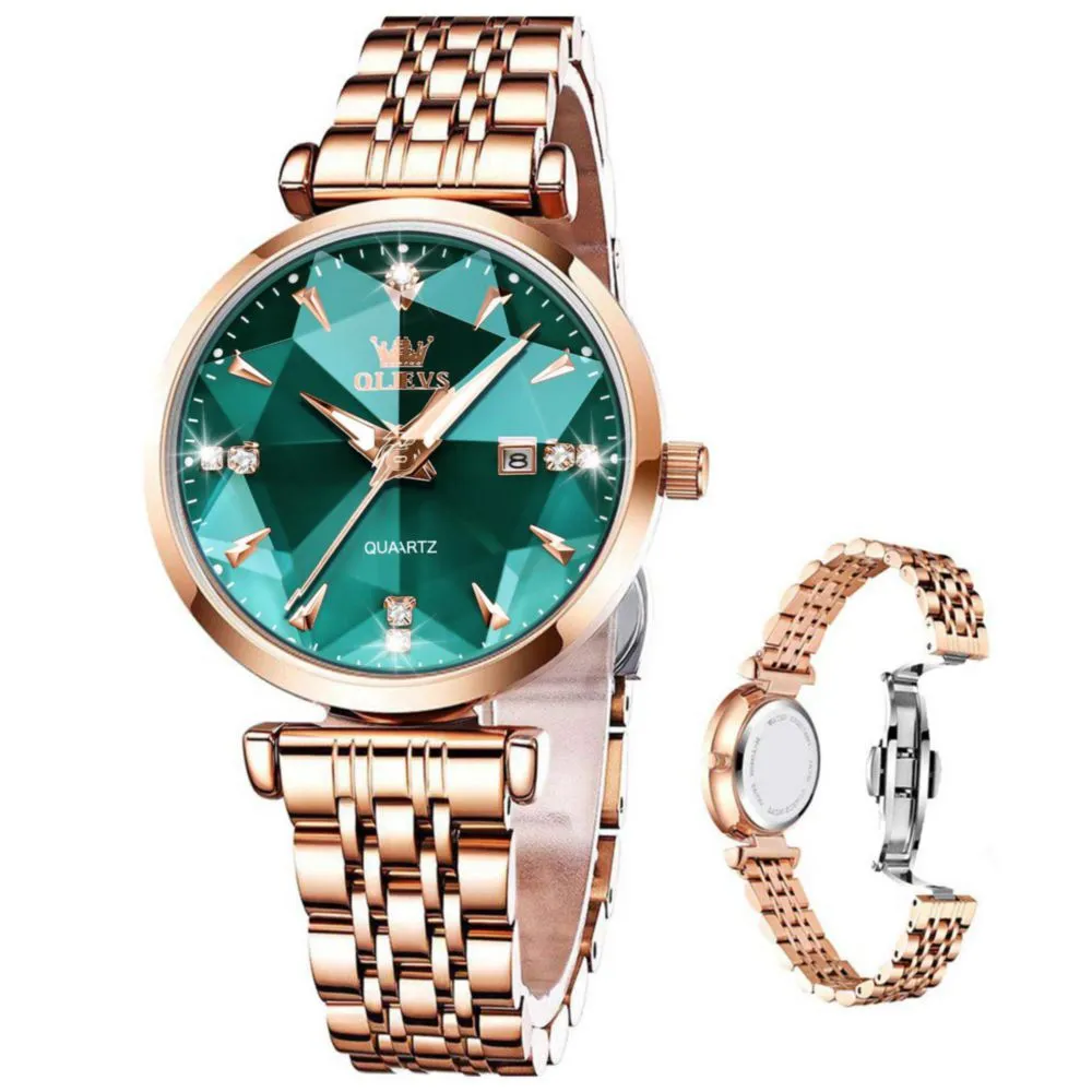Reloj OLEVS sumergible acero elegante