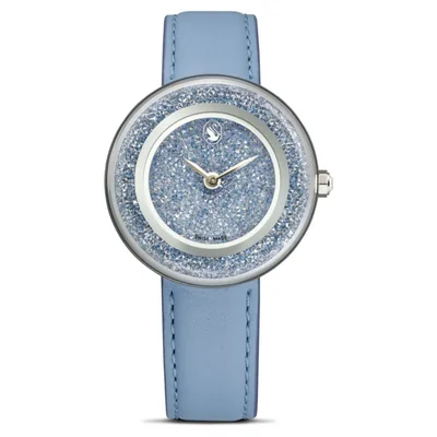Reloj Swarovski Cristalino 33 mm Cuero Azul
