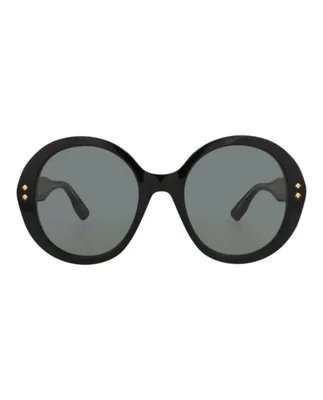 Anteojos de sol Gucci 54 mm negro con lentes grises ovalados