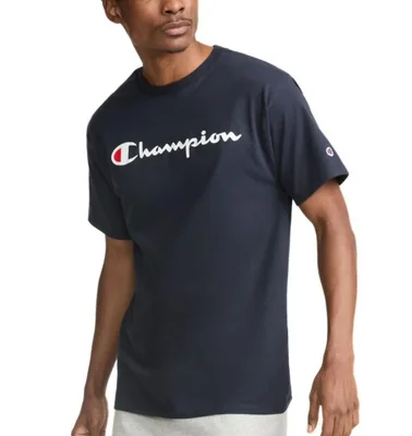 Camiseta Champion con diseño gráfico talla 4XL color azul marino profundo algodón