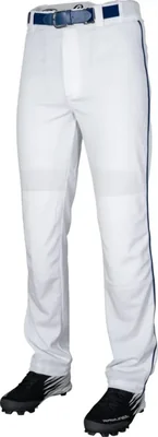 Pantalones de béisbol Rawlings semi‑relajado blanco/azul marino talla M