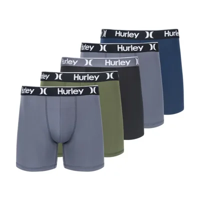Hurley Calzoncillos bóxer Stretch talla S pack de 5 – Color Carbón