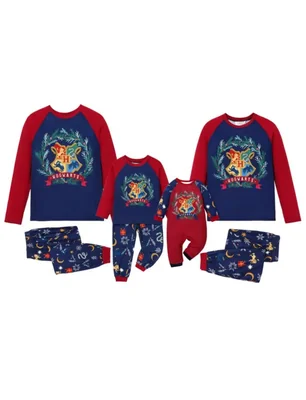 Pijamas Harry Potter Hogwarts Estampado Manga Larga S