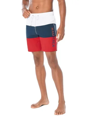 Pantalón de baño Nautica grande rojo de secado rápido Tri‑Block