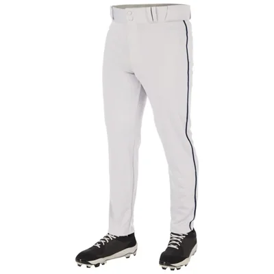 Pantalones de béisbol CHAMPRO talla mediana blanco con detalle en azul marino