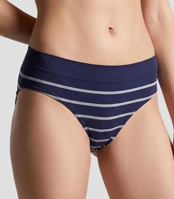 Calzón bikini a rayas Mujer