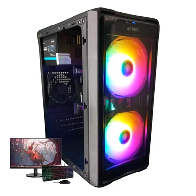 PC JATS GAMER AMD RYZEN 7 5700G / 16GB RAM / 480GB SSD / TECLADO MOUSE RGB / MONITOR