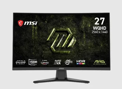 MONITOR MSI 27" MAG 275CQDF X24 DUAL MODE WQHD 240Hz/HD 400Hz DP HDMI CURVO
