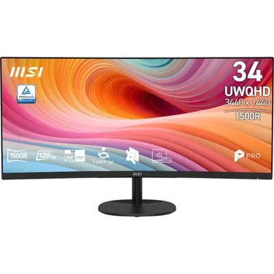 MONITOR MSI 34" PRO MP341CQ E12 3440 x 1440 (UWQHD) 120Hz 1ms MPRT/4ms GtG CURVO