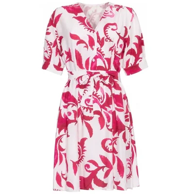 Vestido Estampado con Listón en Cintura Ecof Ecofashion para Mujer