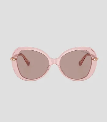 Lentes de sol mariposa rosa Mujer