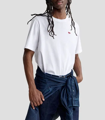 Playera cuello redondo manga corta lisa Hombre